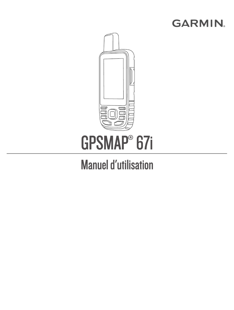 Page n°1 - Manuel utilisateur Garmin GPSMAP 67i