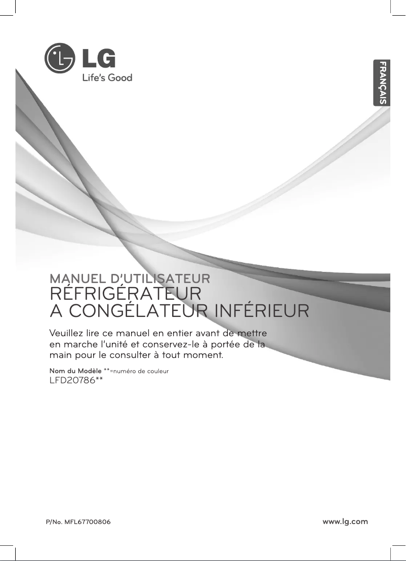 Página 1 del manual Manual de usuario LG LFD20786SB