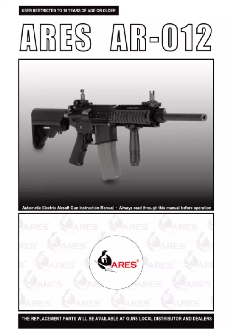 Page n°1 - Manuel utilisateur Ares AR-012