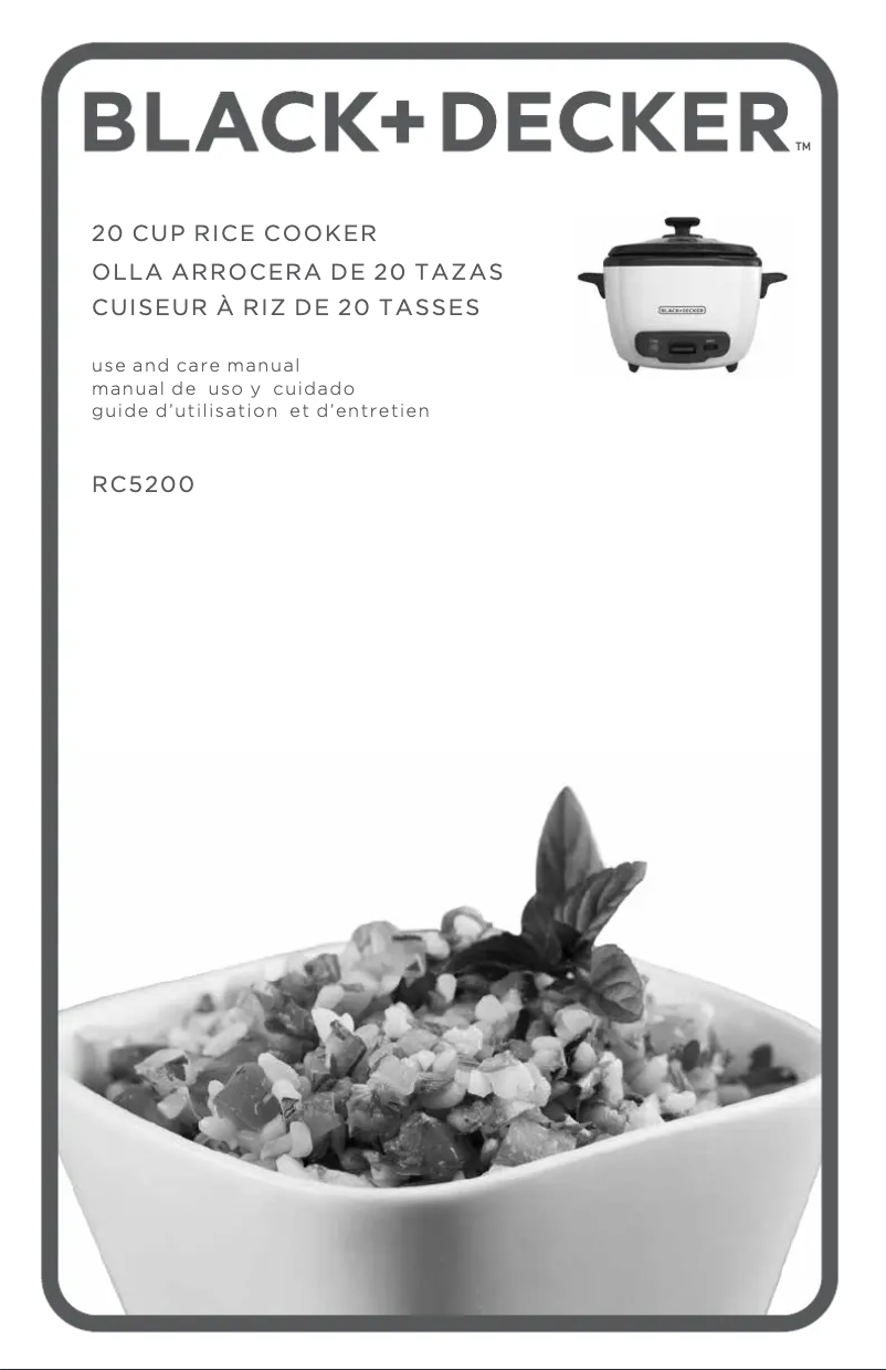 Imagen de la primera página del manual del dispositivo RC5200