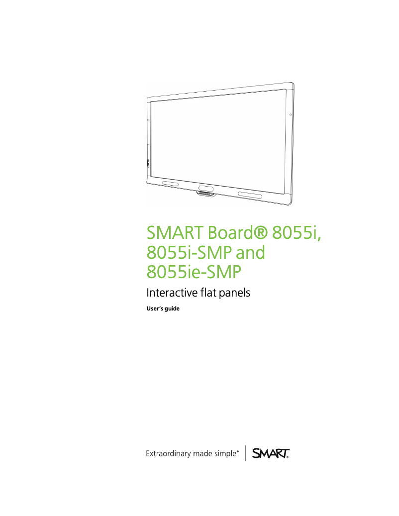 Page n°1 - Manuel utilisateur Smart SBID8055I