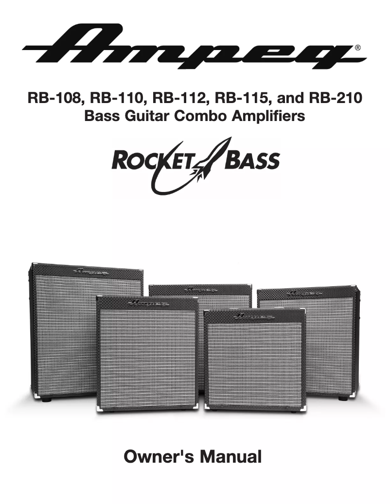 Page n°1 - Manuel utilisateur Ampeg Rocket Bass RB-210