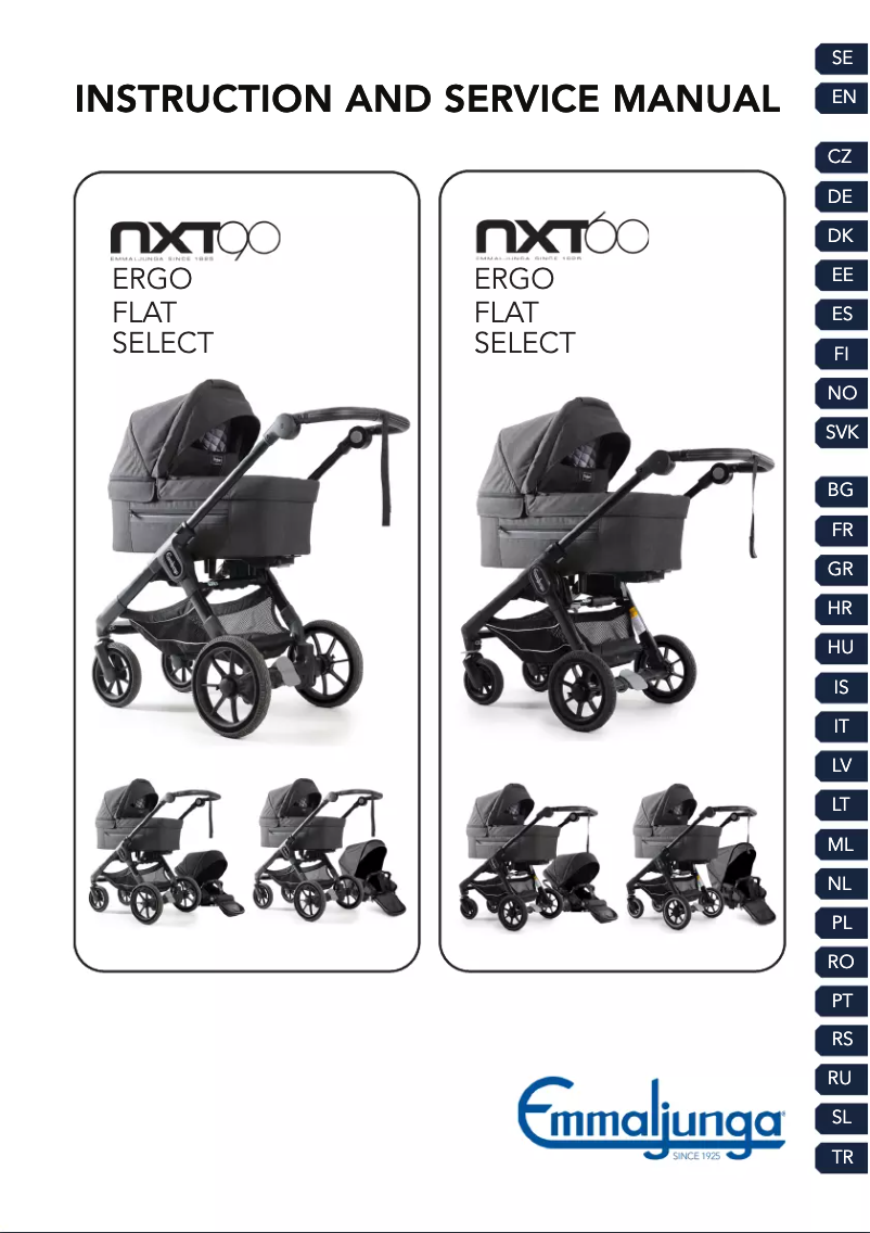 Página 1 del manual Manual de usuario Emmaljunga Sento Max Flat