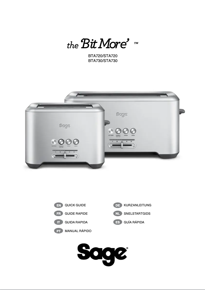Page 1 de la notice Manuel utilisateur Sage the Bit More STA730