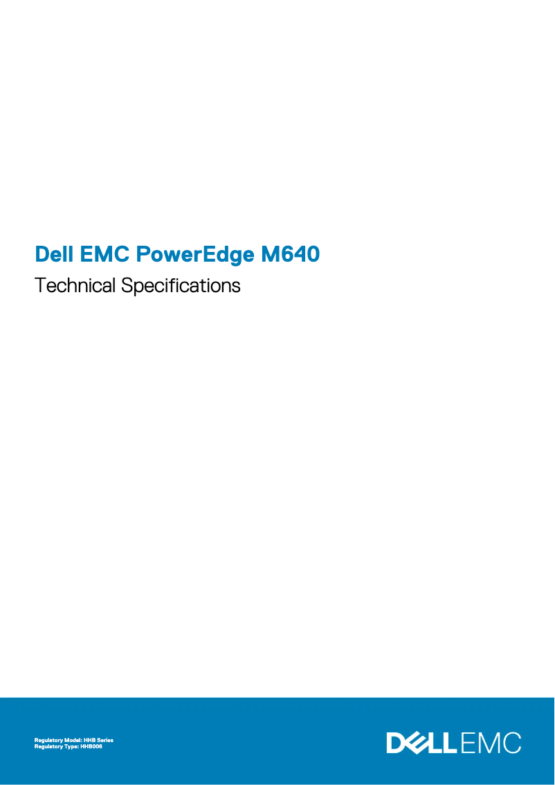 Page 1 of the manual User Manual Dell PowerEdge M640