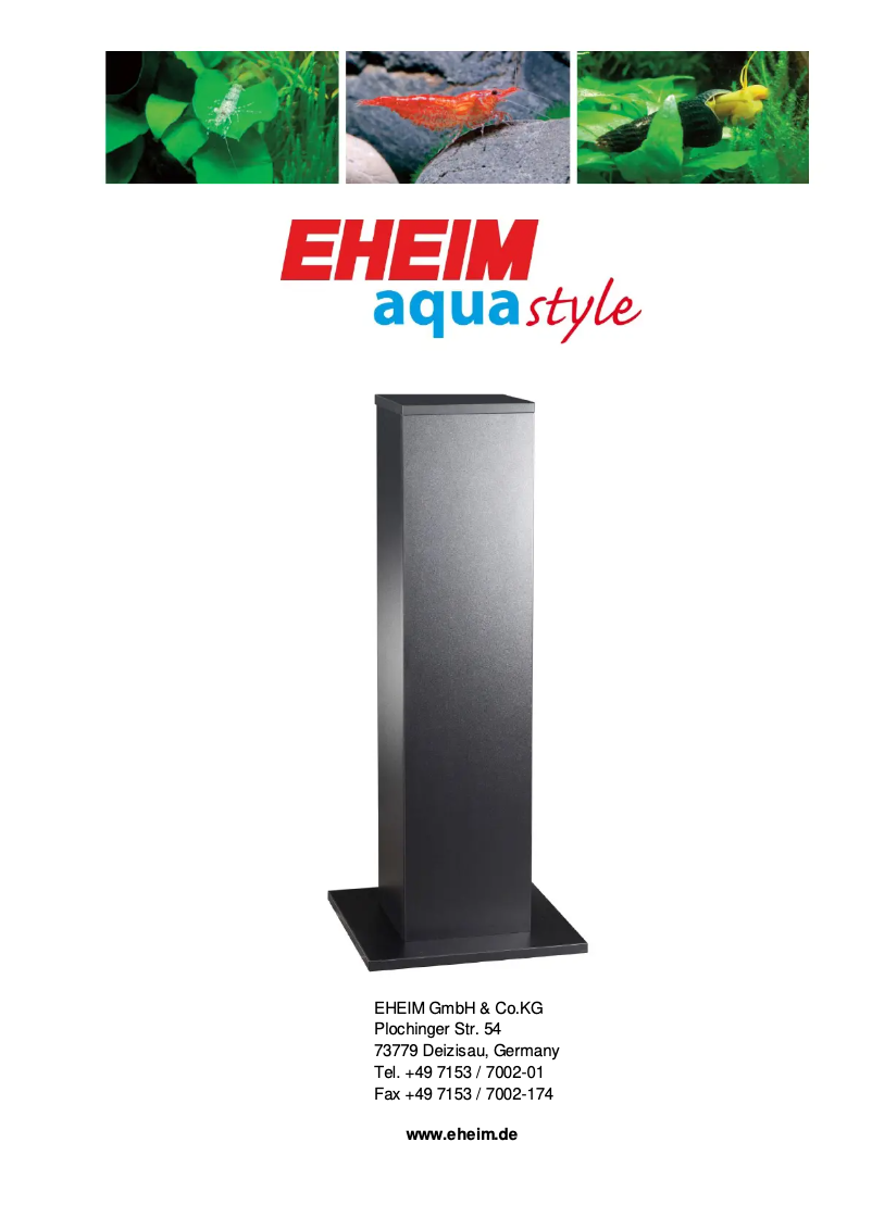 Page n°1 - Manuel utilisateur Eheim aquastyle 35