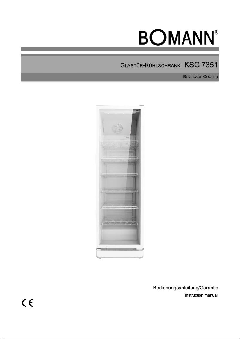 Page n°1 - Manuel utilisateur Bomann KSG 7351