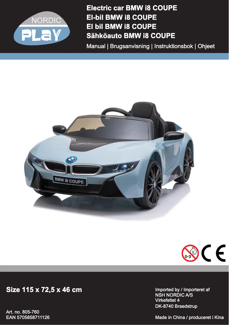 Page 1 de la notice Manuel utilisateur Nordic Play 805-760