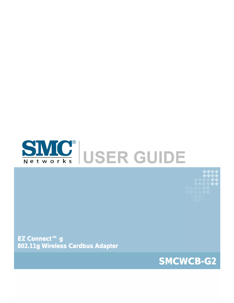 Page n°1 - Manuel utilisateur SMC SMCWCB-G2