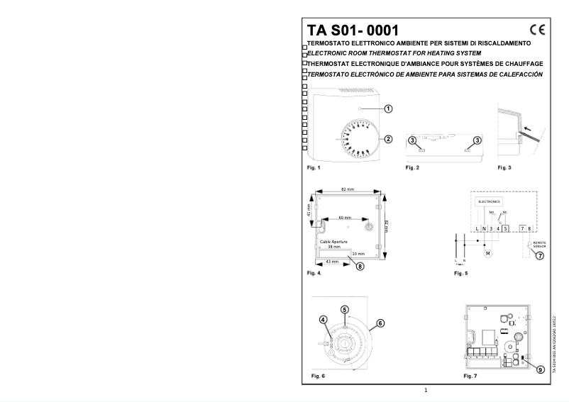 Page n°1 - Manuel utilisateur Seitron TAS012