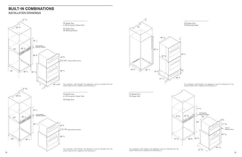 Page 1 de la notice Instructions / montage Bertazzoni MO30STANE