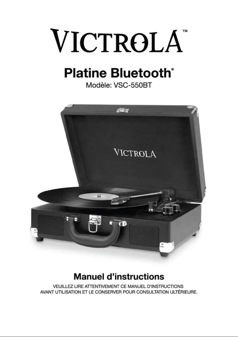 Page 1 de la notice Manuel utilisateur Victrola The Journey VSC-550BT
