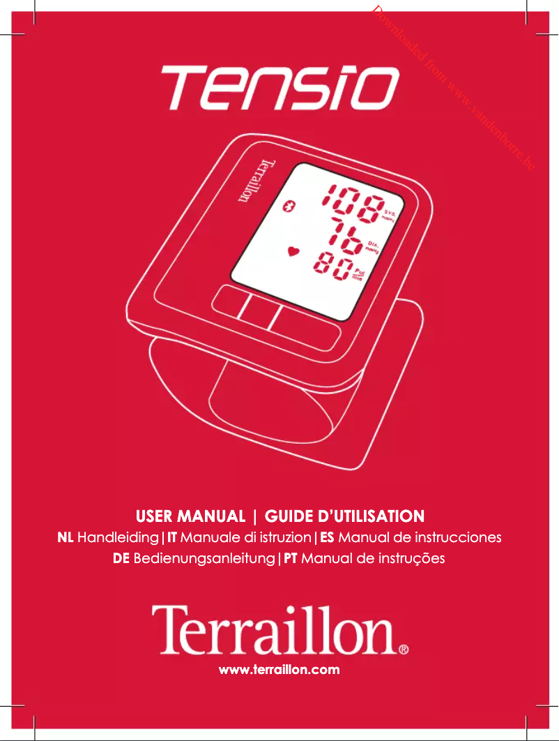 Image de la première page du manuel de l'appareil Tensio