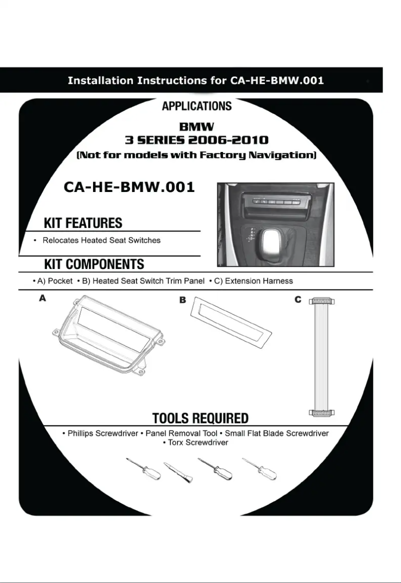 Page n°1 - Manuel utilisateur Pioneer CA-HE-BMW.001