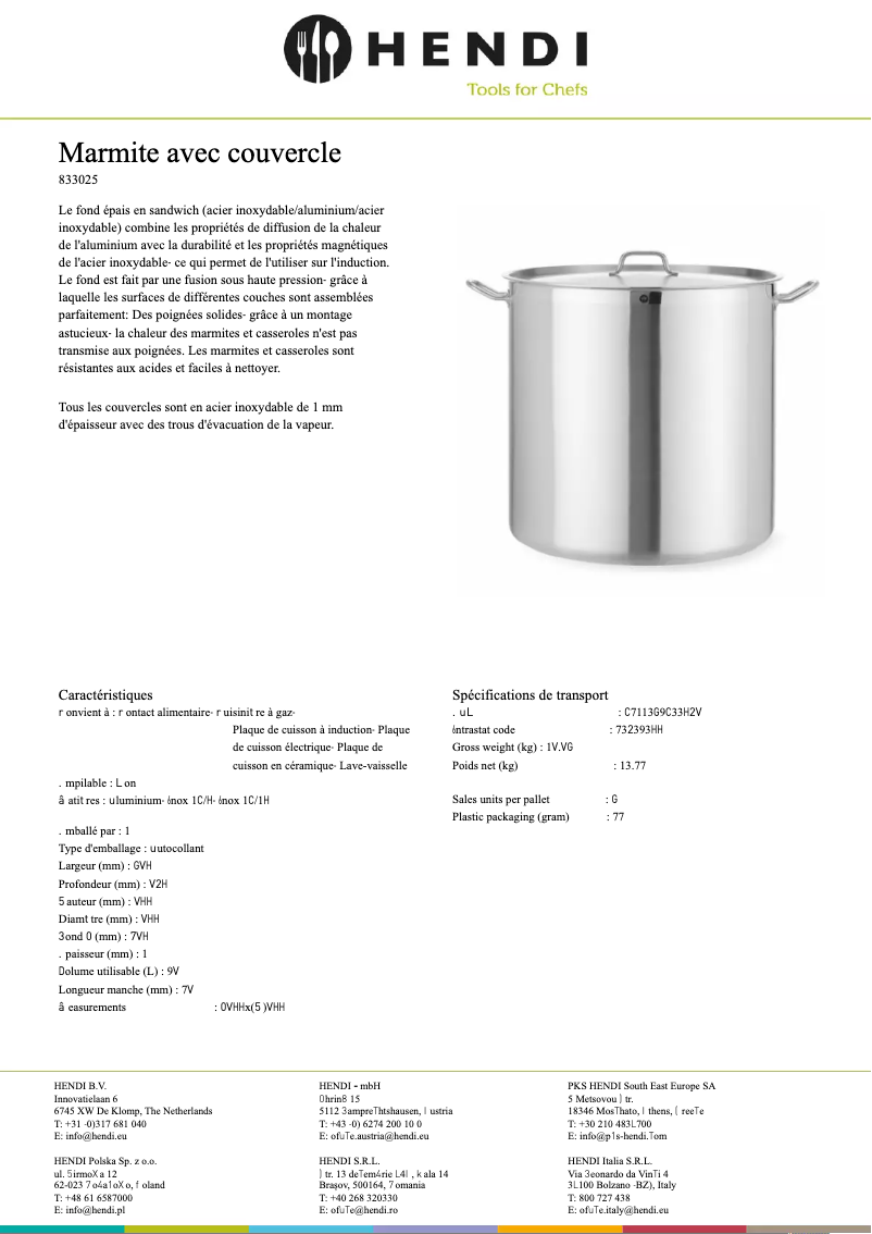 Image de la première page du manuel de l'appareil 833025