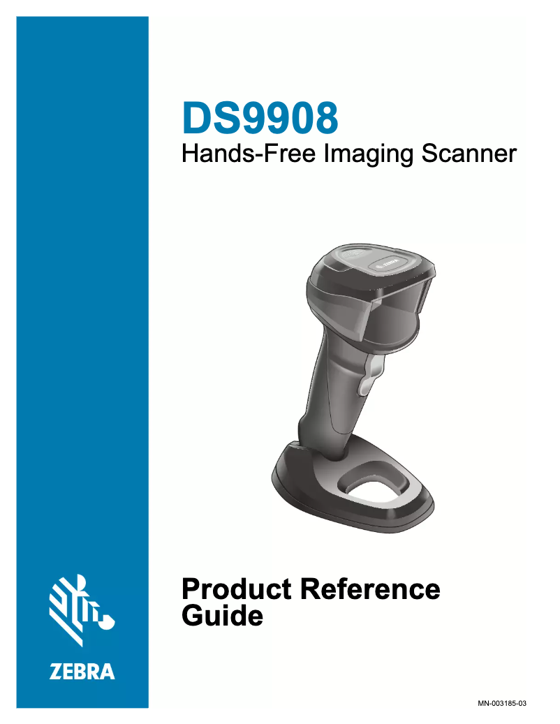 Page 1 de la notice Manuel utilisateur Zebra DS9908-HD