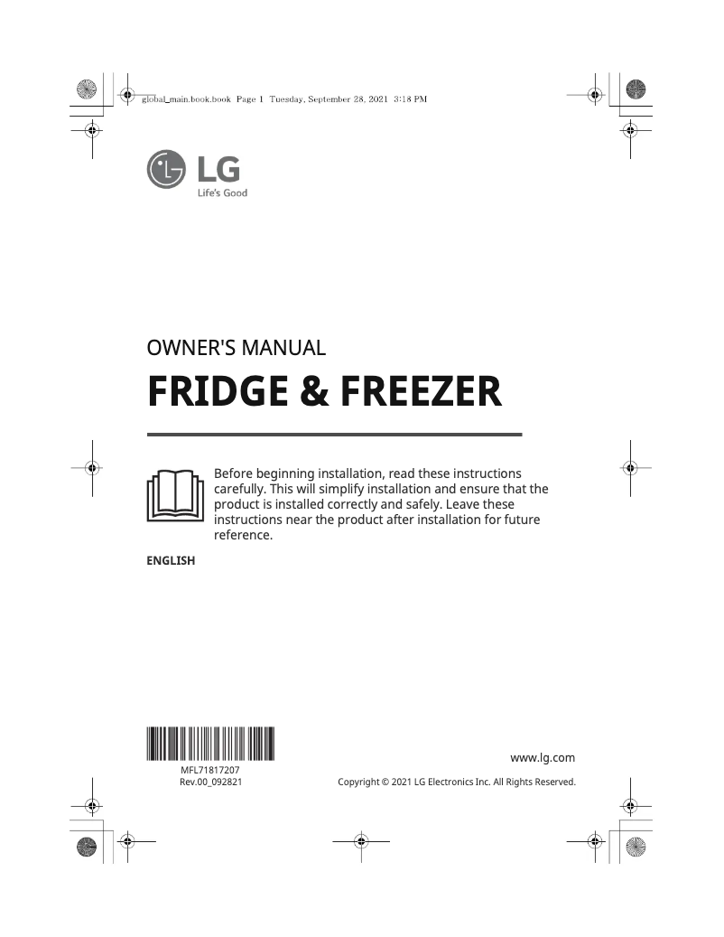 Page 1 de la notice Manuel utilisateur LG RVT-B149BS