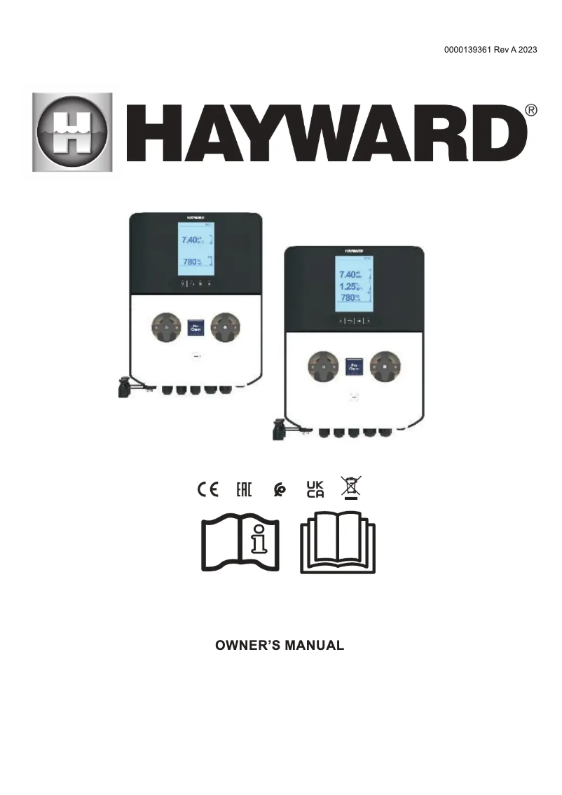 Page n°1 - Manuel utilisateur Hayward Pro Chem