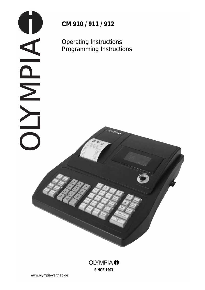 Image de la première page du manuel de l'appareil CM 911