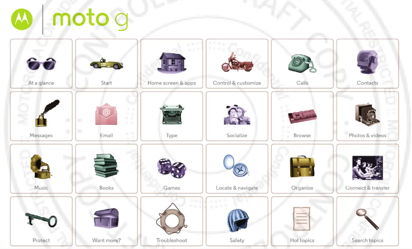 Page 1 de la notice Manuel utilisateur Motorola MOTO G 4G LTE