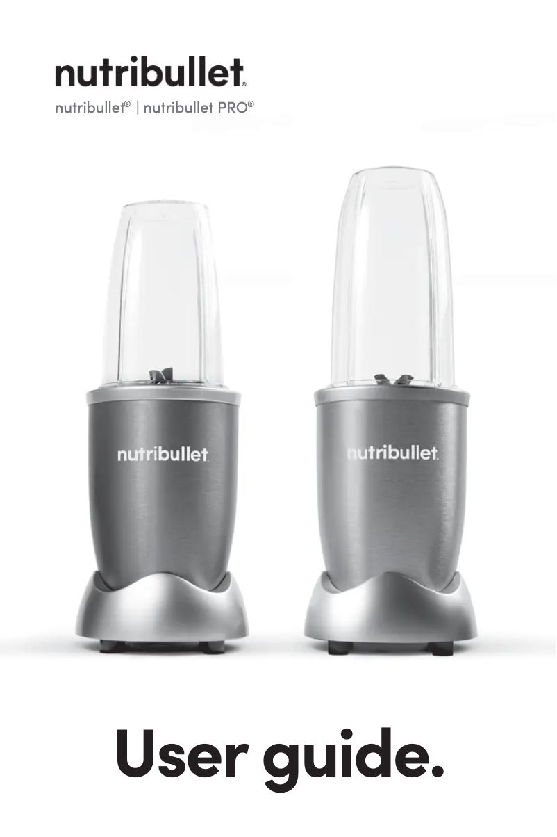 Página 1 del manual Manual de usuario NutriBullet Pro