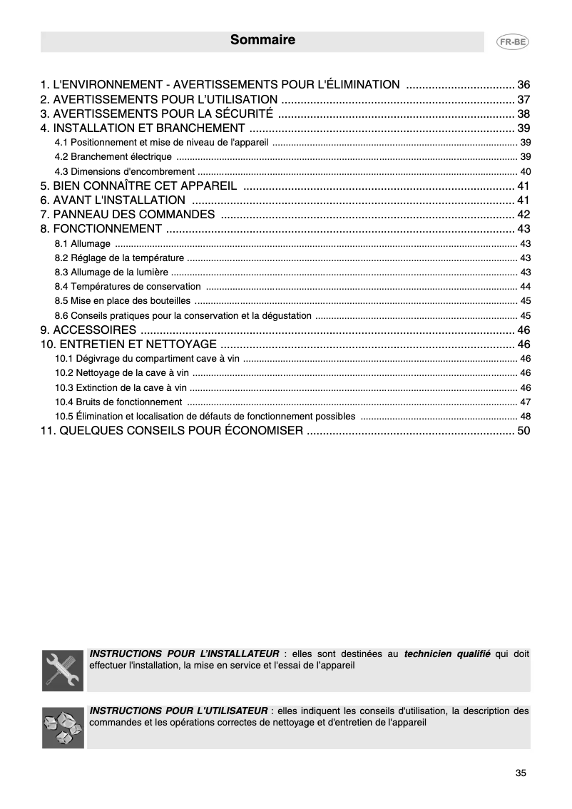 Page n°1 - Manuel utilisateur Smeg SCV72X