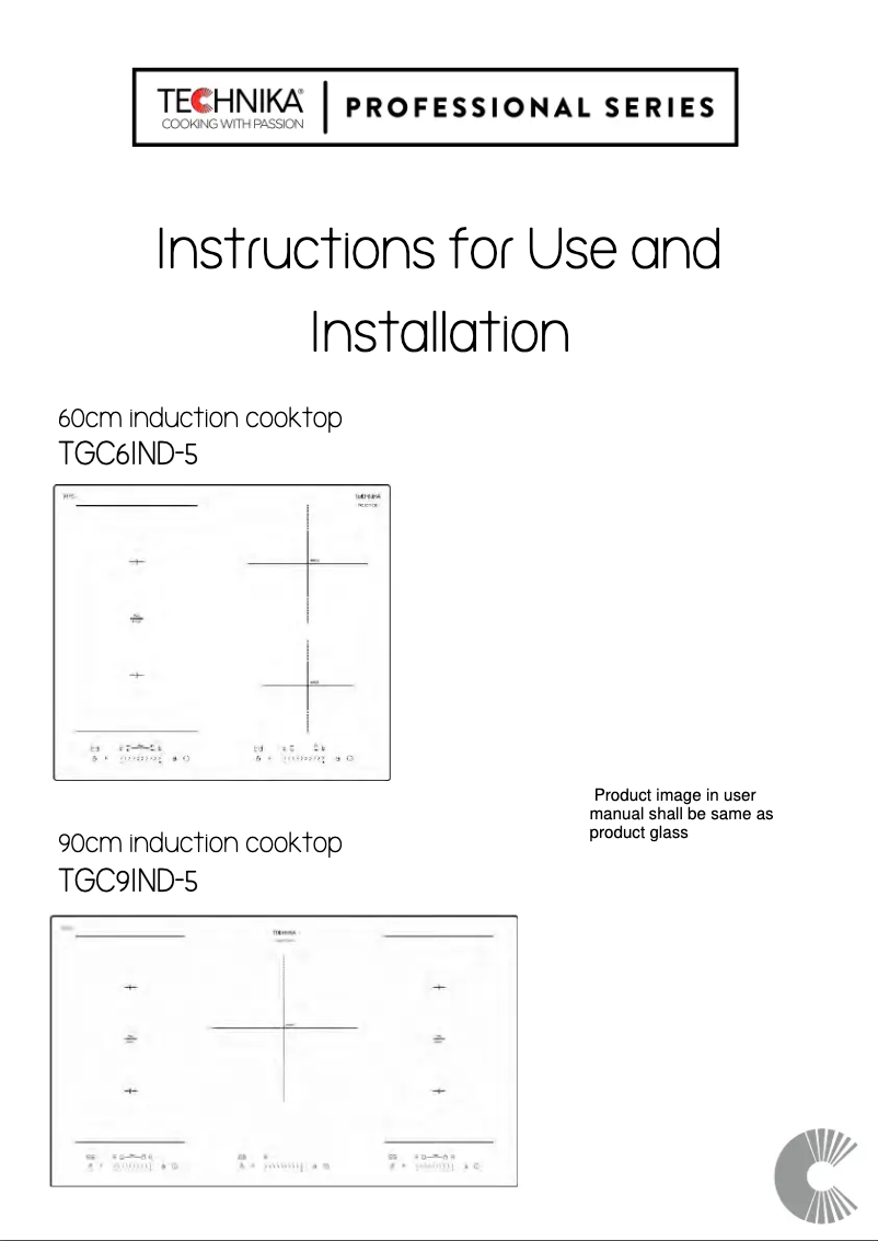Page 1 de la notice Manuel utilisateur Technika TGC9IND-5