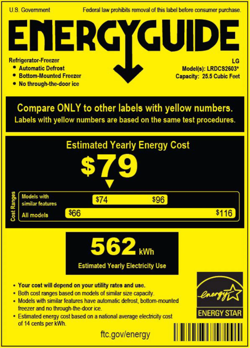 Image de la première page du manuel de l'appareil LRDCS2603D