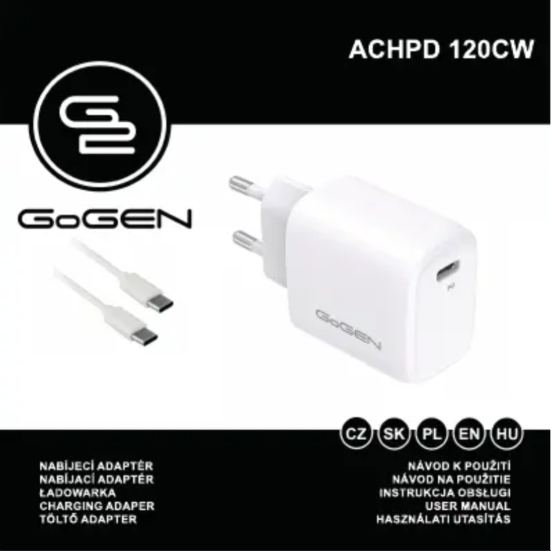 Page 1 de la notice Manuel utilisateur GoGen ACHPD120CW