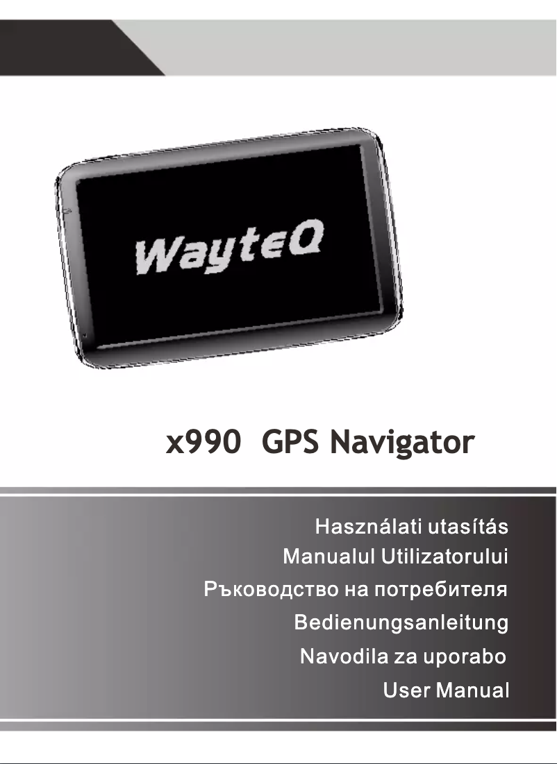 Page 1 de la notice Manuel utilisateur WayteQ X990