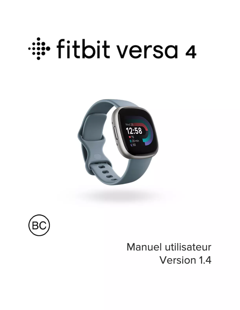 Page n°1 - Manuel utilisateur Fitbit Versa 4