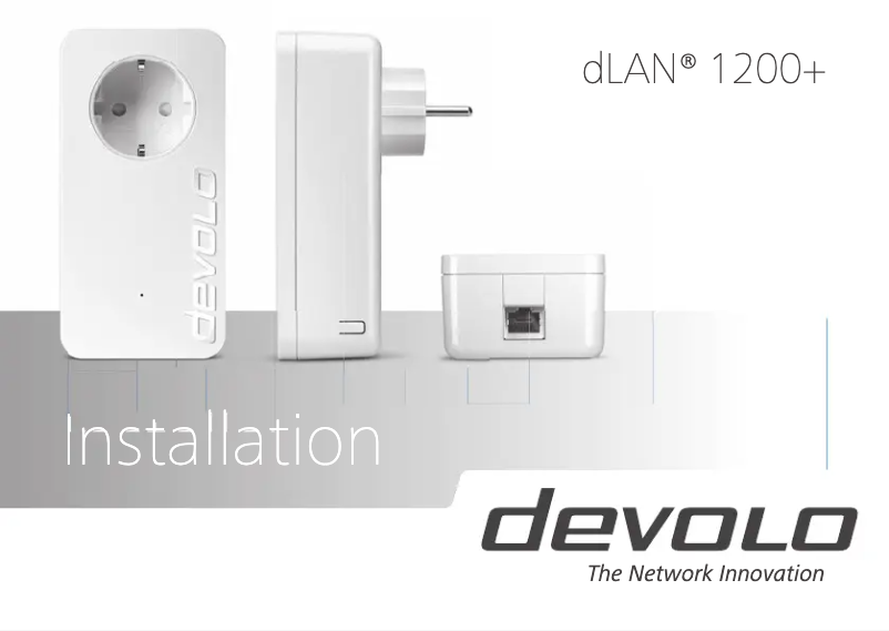 Page 1 de la notice Manuel utilisateur Devolo dLAN 1200