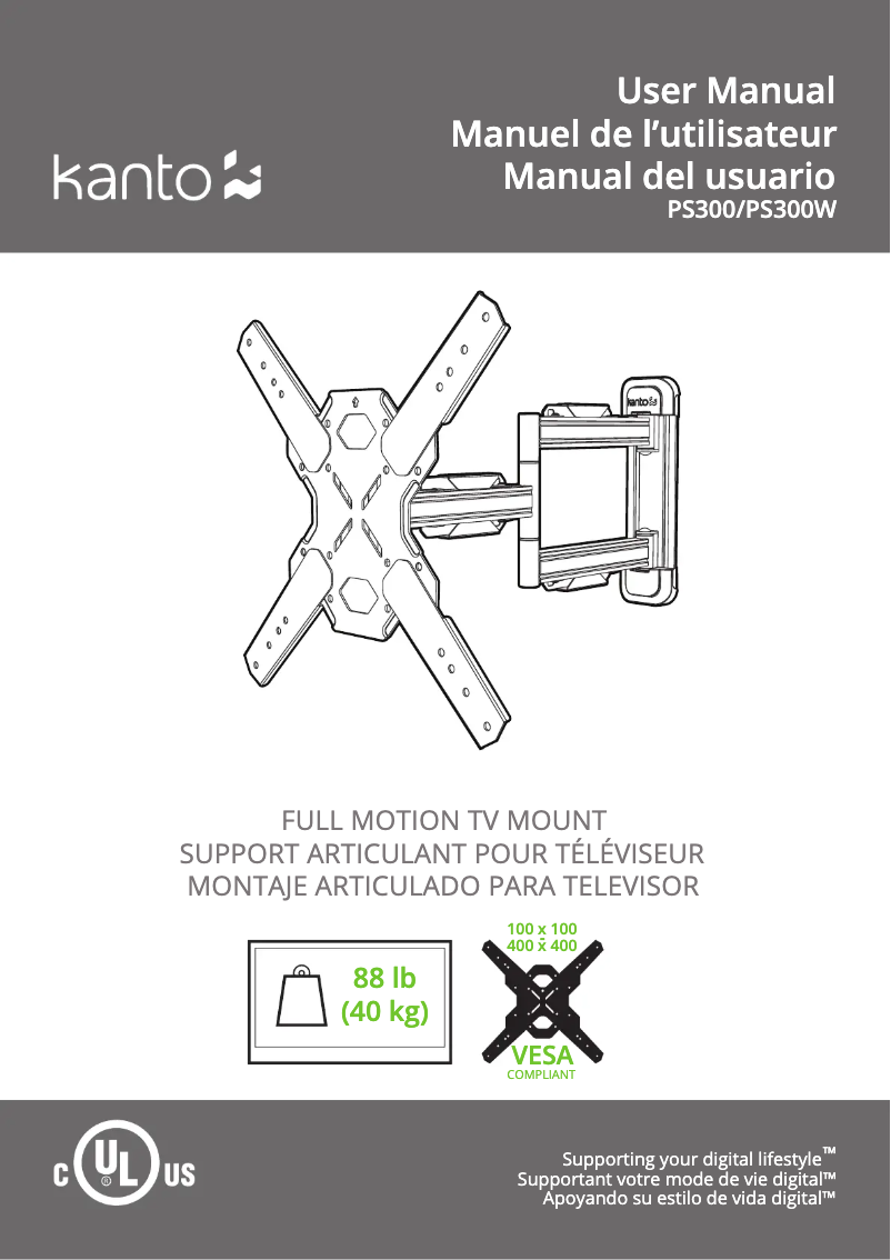 Página 1 del manual Manual de usuario Kanto PS300W
