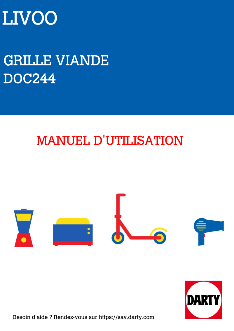 Page 1 de la notice Manuel utilisateur Livoo DOC244