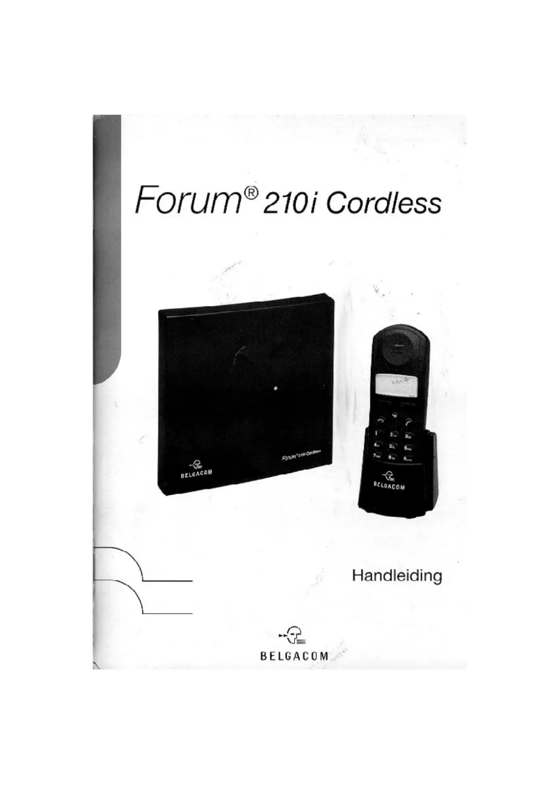 Image de la première page du manuel de l'appareil Forum 210i