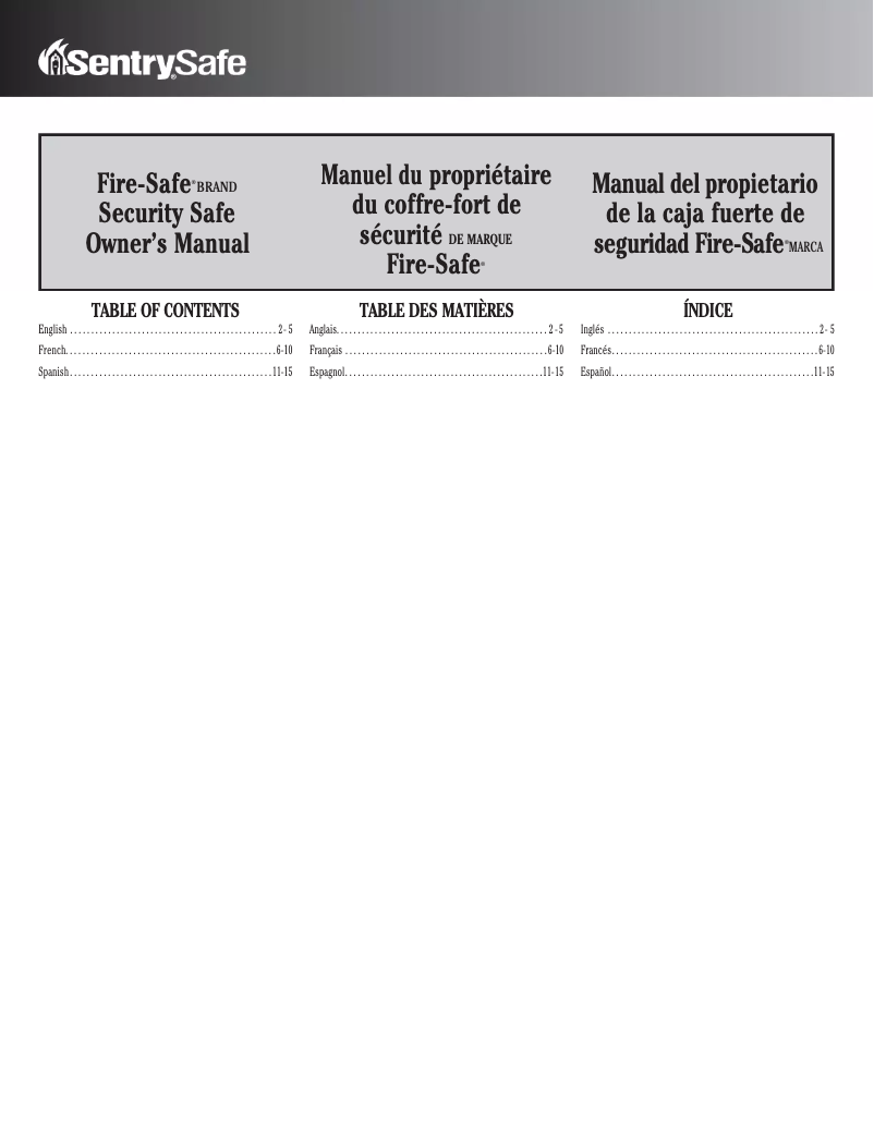 Image de la première page du manuel de l'appareil TC8-331