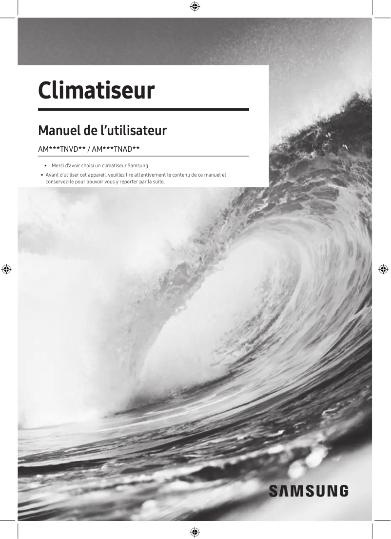 Page 1 de la notice Manuel utilisateur Samsung AM036TNADKH