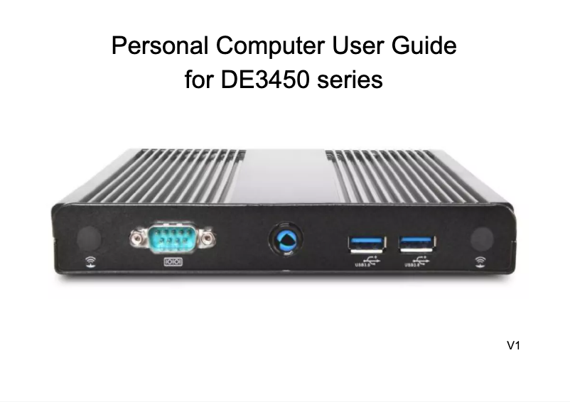 Page 1 de la notice Manuel utilisateur Aopen DE3450