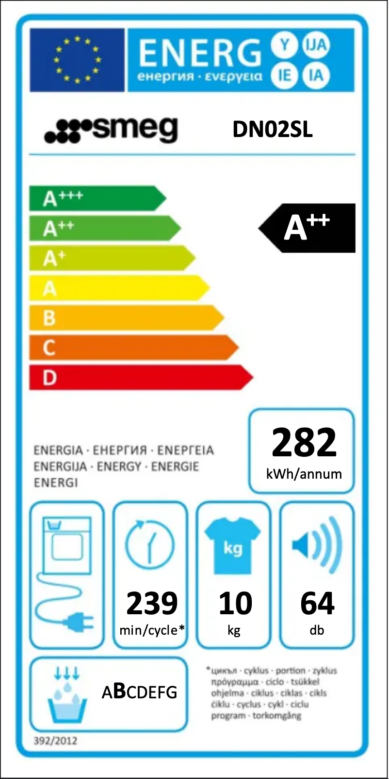 Página 1 del manual Manual de usuario Smeg DN02SL