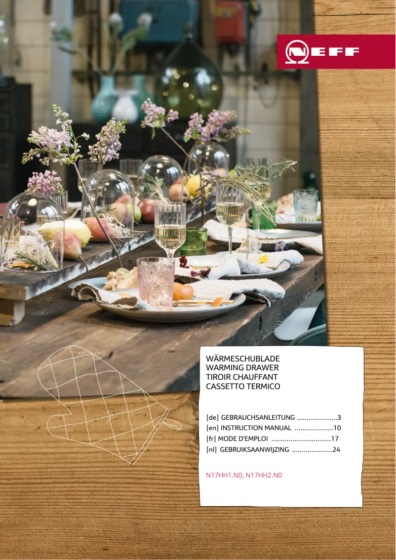 Page n°1 - Manuel utilisateur Neff N17HH10N0