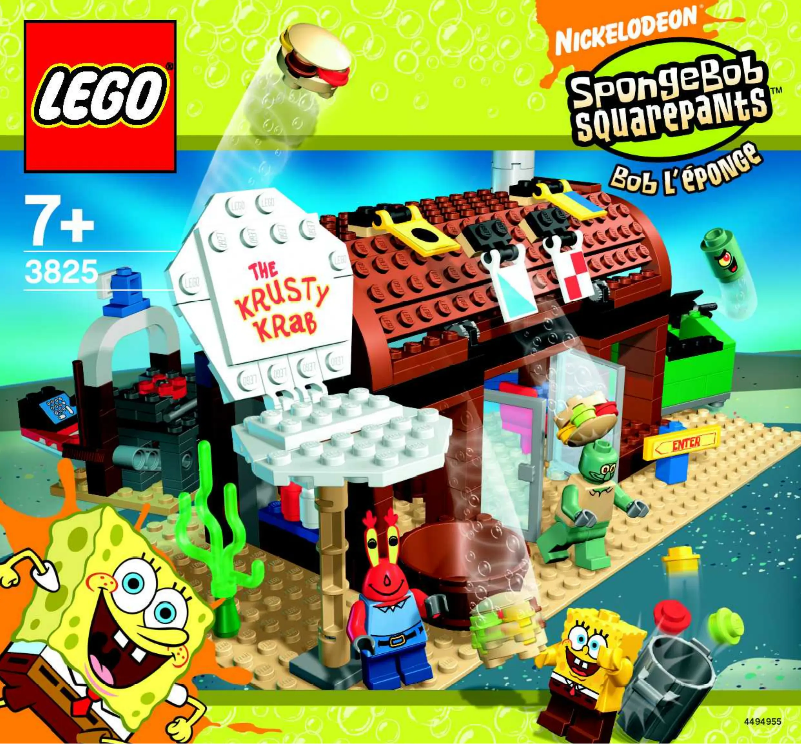 Page n°1 - Consignes visuelles Lego Spongebob 3825