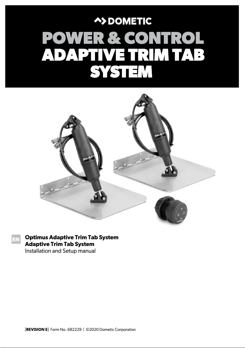 Page 1 de la notice Manuel utilisateur Dometic Adaptive Trim Tab System