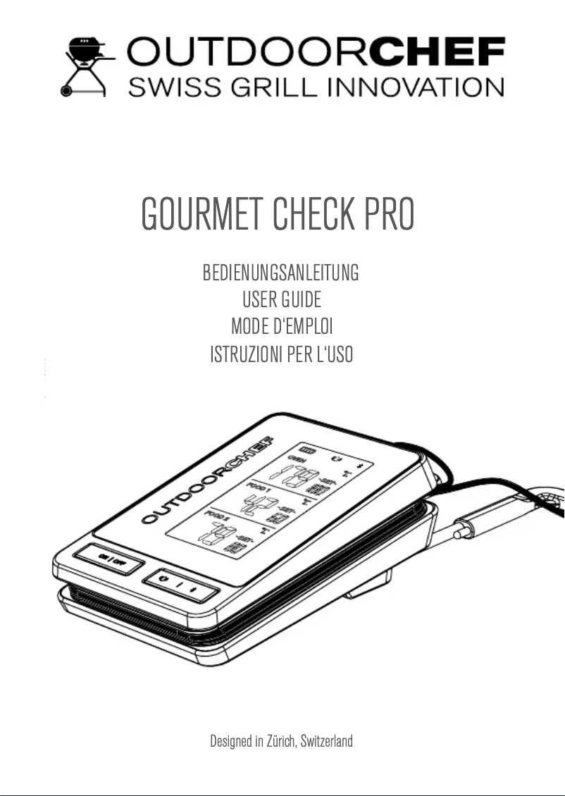 Image de la première page du manuel de l'appareil Gourmet Check Pro