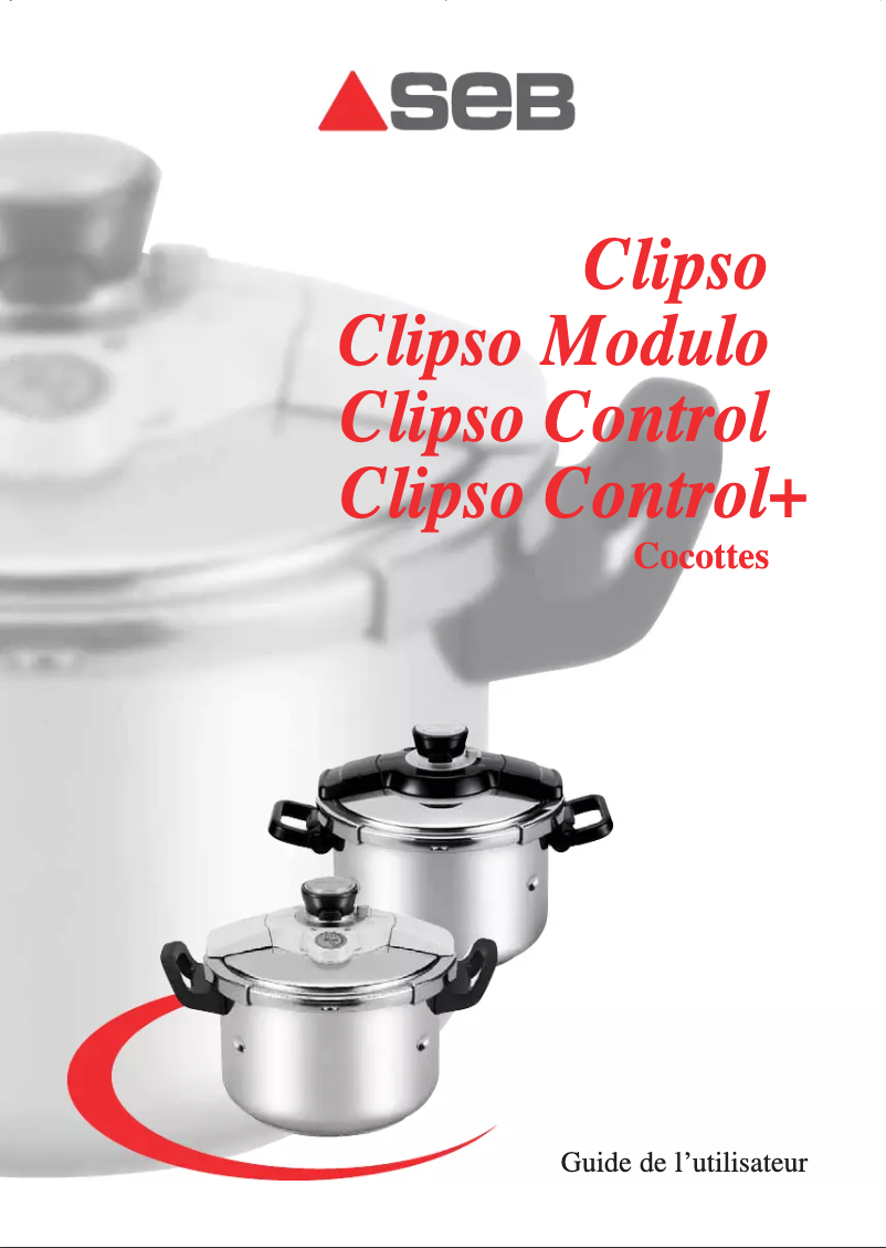 Page n°1 - Manuel utilisateur SEB Clipso Control