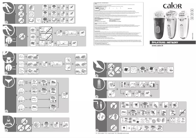 Page 1 de la notice Manuel utilisateur Calor Skin Respect EP8080C0