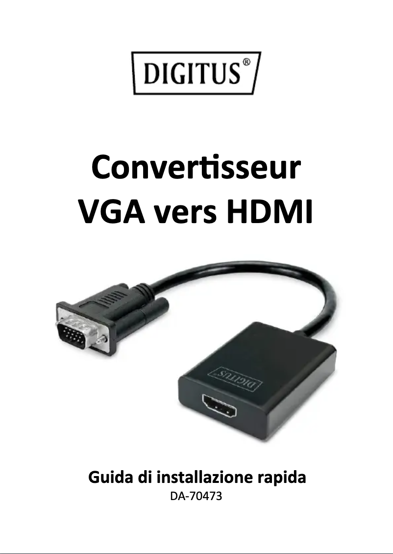 Image de la première page du manuel de l'appareil DA-70473