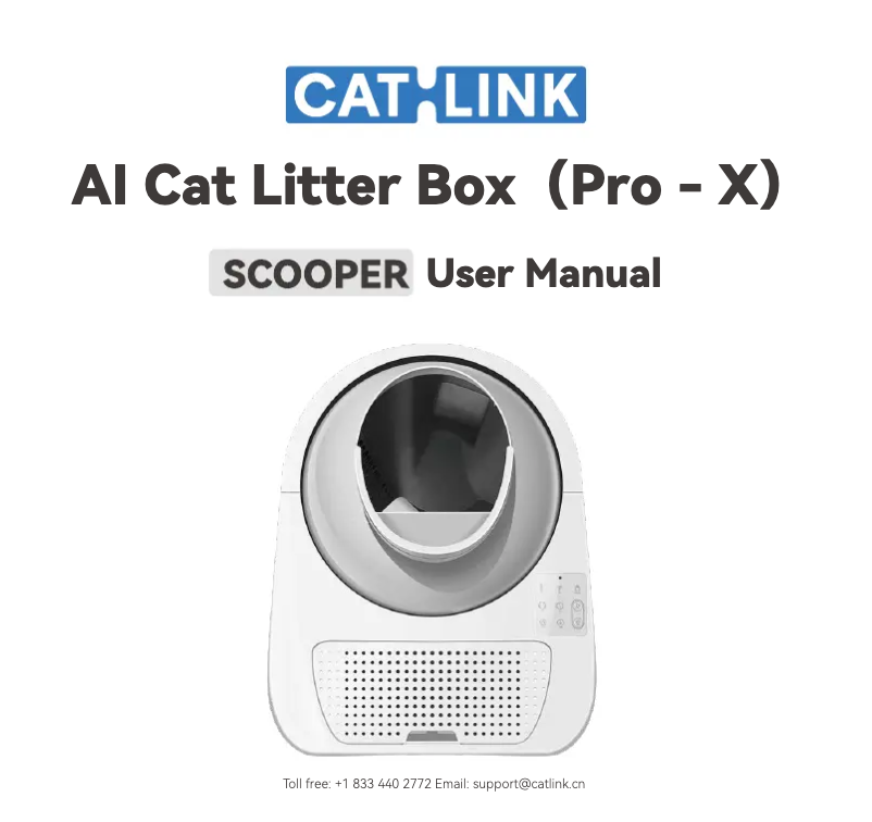 Page 1 de la notice Manuel utilisateur Catlink Scooper Luxury Pro-X