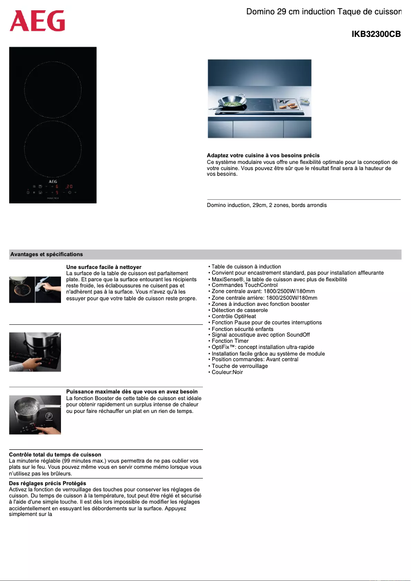 Image de la première page du manuel de l'appareil IKB32300CB