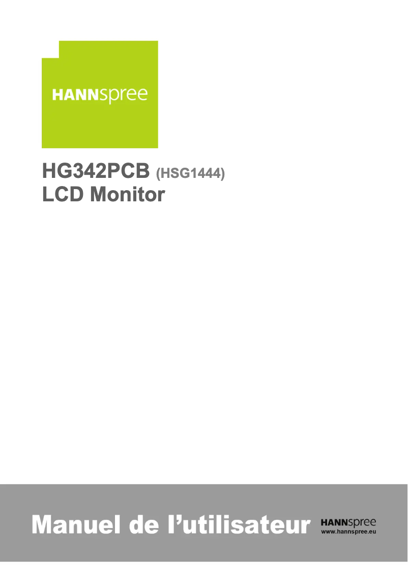 Page n°1 - Label énergétique Hannspree HG 342 PCB