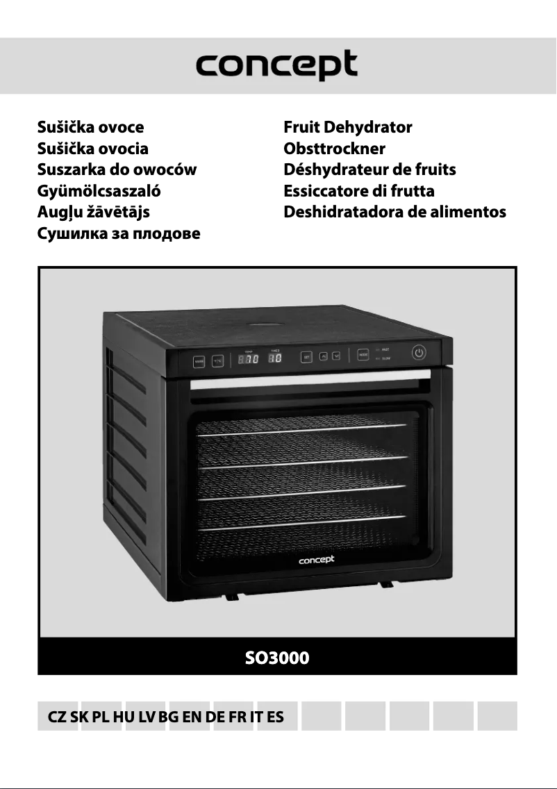 Page 1 de la notice Manuel utilisateur Concept SO3000